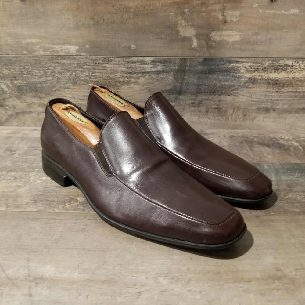 Men's Brown Leather Loafers
